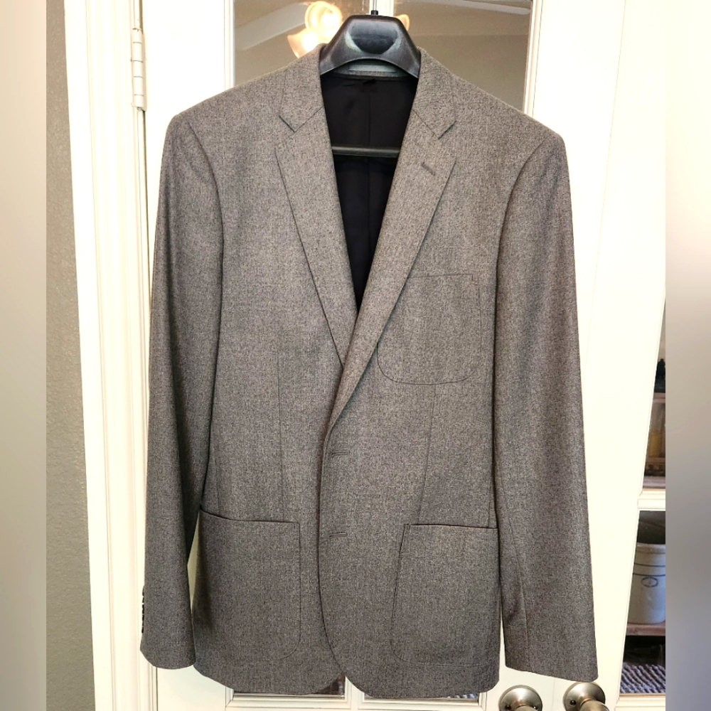 J.Crew Ludlow Slim Grey Flannel Blazer - Wool - 38R